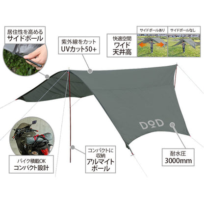 ライダーズコンフォートタープ UV50+/耐水圧3000mm TT5-282