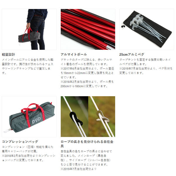 ライダーズコンフォートタープ UV50+/耐水圧3000mm TT5-282