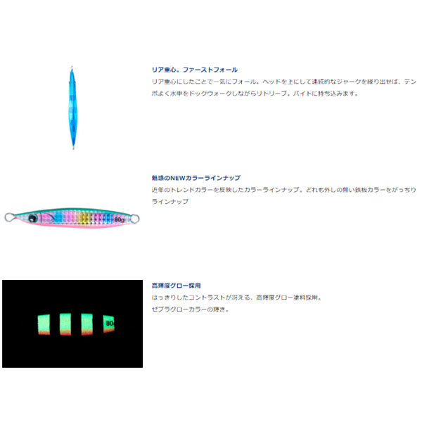 鏡牙ジグリアフォール 120g