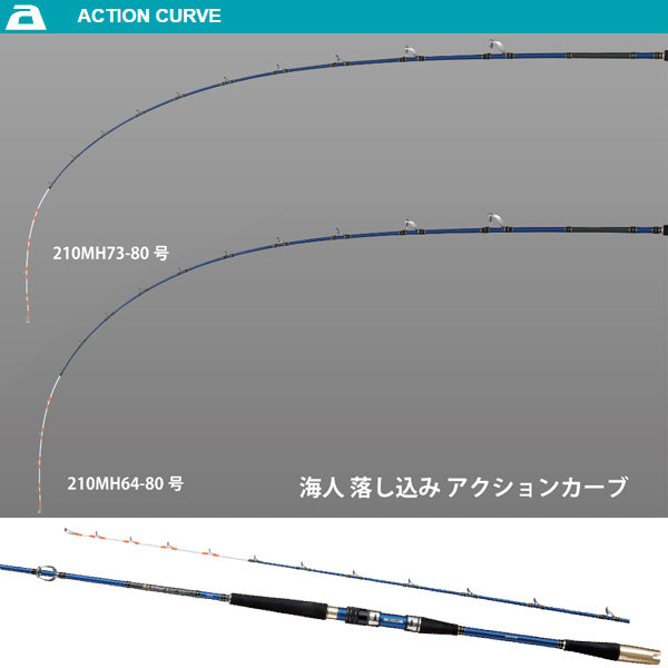 海人 落し込み 210MH　73