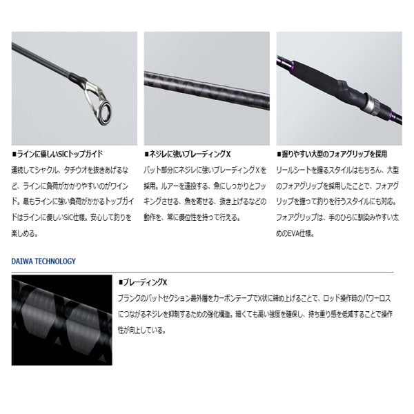 ワインドX 86MH ダイワ ワインド X WIND DAIWA グローブライド タチウオ サゴシ ショアジギング