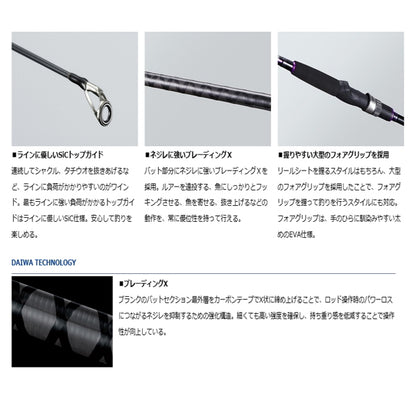 ワインドX 86MH ダイワ ワインド X WIND DAIWA グローブライド タチウオ サゴシ ショアジギング