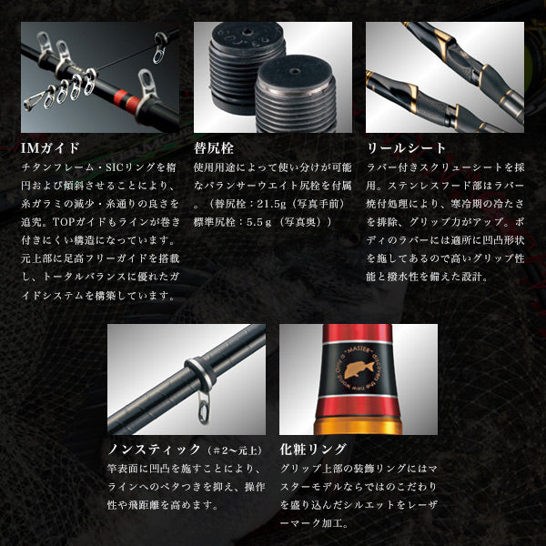 がま磯 マスターモデルII チヌ MH 5.0m