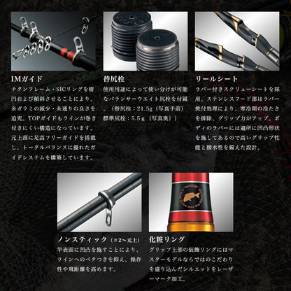 がま磯 マスターモデルII チヌ MH 5.0m