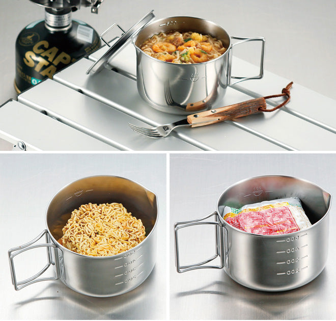ステンレス ラーメンクッカー 570mL M-5512 – フィッシング ステンレス ラーメンクッカー 570mL M-5512 – フィッシング