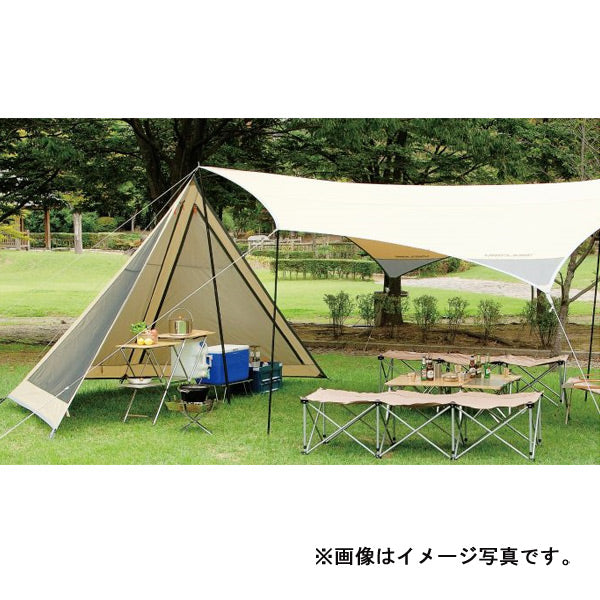 ユニフレーム　タープ 2024年生産終了：REVOスクエアタープ 4×4 TC/TAN - ユニフレーム