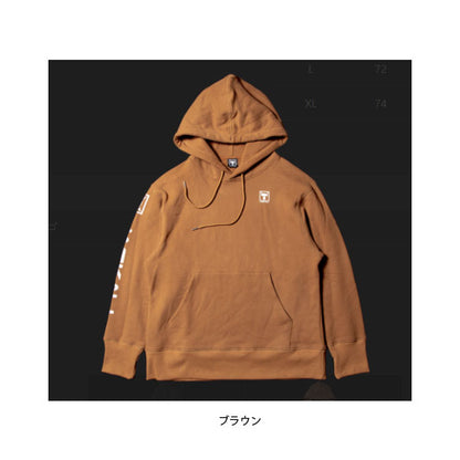 プルオーバーフーディサイドロゴ