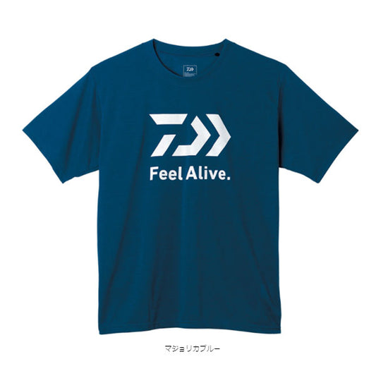 ショートスリーブFeel Alive.Tシャツ DE-9522 マジョリカブルー