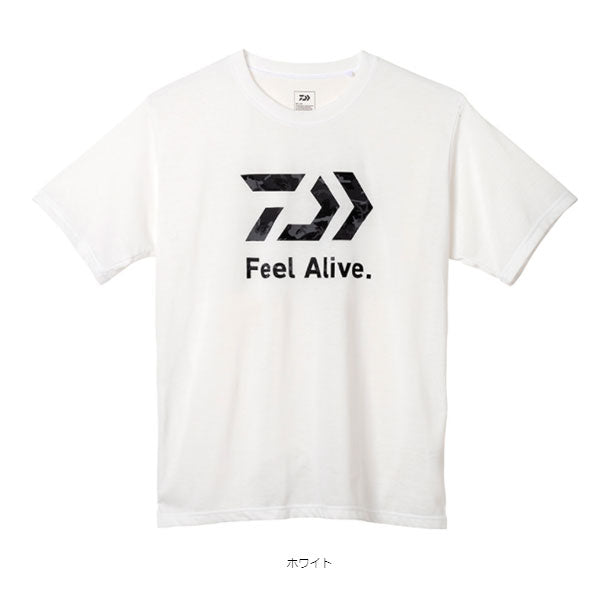 ショートスリーブFeel Alive.Tシャツ DE-9522 ホワイト