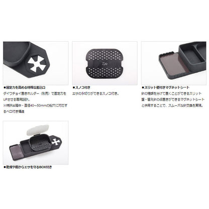 チョイ置き船べりトレイ ボックス付き (C) ブラック