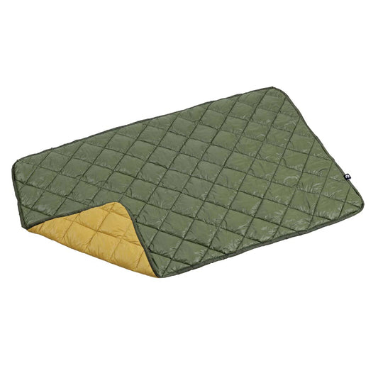 CS ファイバーダウン ブランケット120×75cm（モスグリーン×キャメル） UM-1555