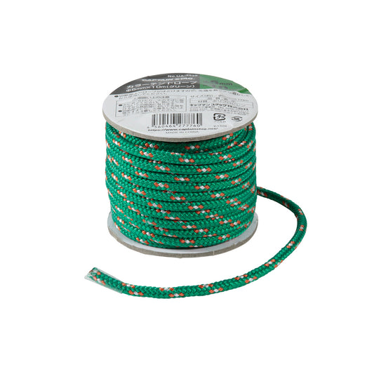 カラーテントロープφ5mm×10m（グリ-ン） UA-4539