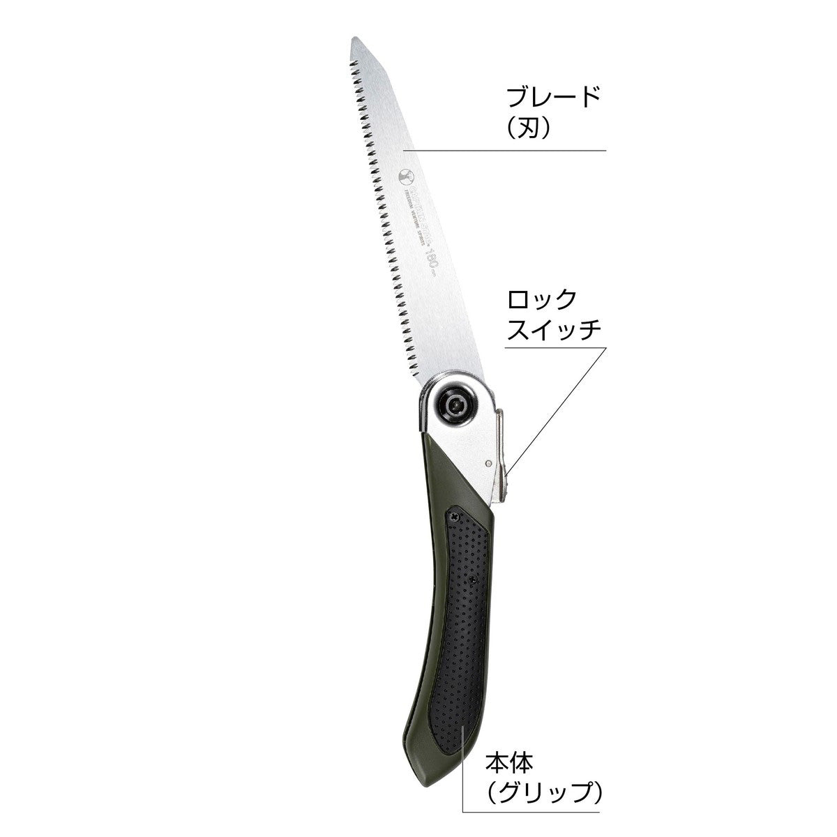 CS フィールドソー 180（ダークグリーン） UM-14