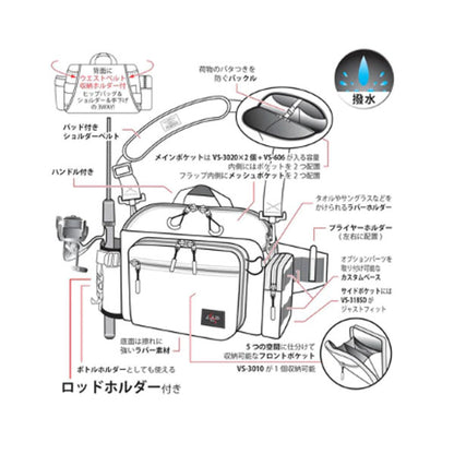 ヒップバッグチューンドネオ コーデュラカーキ