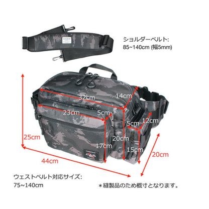 ヒップバッグチューンドネオ コーデュラカーキ