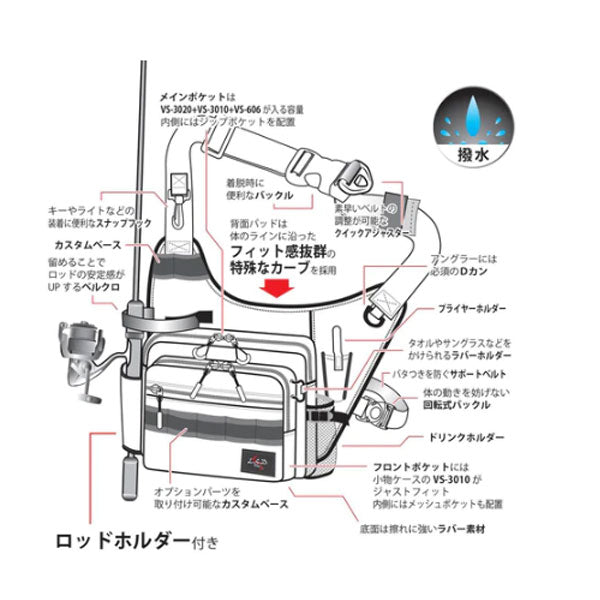ワンショットサイドネオ コーデュラカーキ