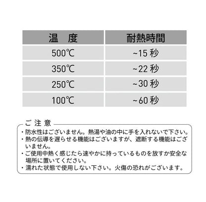 BBQ耐火&耐熱グローブ(ホワイト×マウントスミカラー)キッズ BS2106BG-WM-K