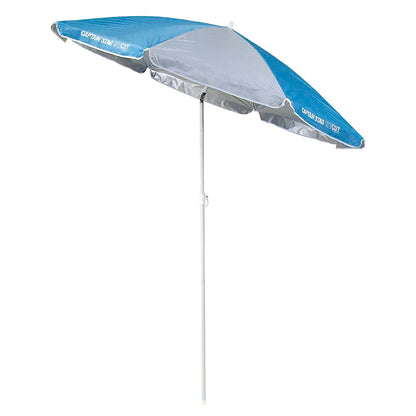 ビューシーズンUVカットパラソル180cm（ブルー×シルバー） M-1566