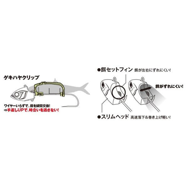 サーベルマスター船テンヤ ゲキハヤ 40号 M – フィッシングマックス