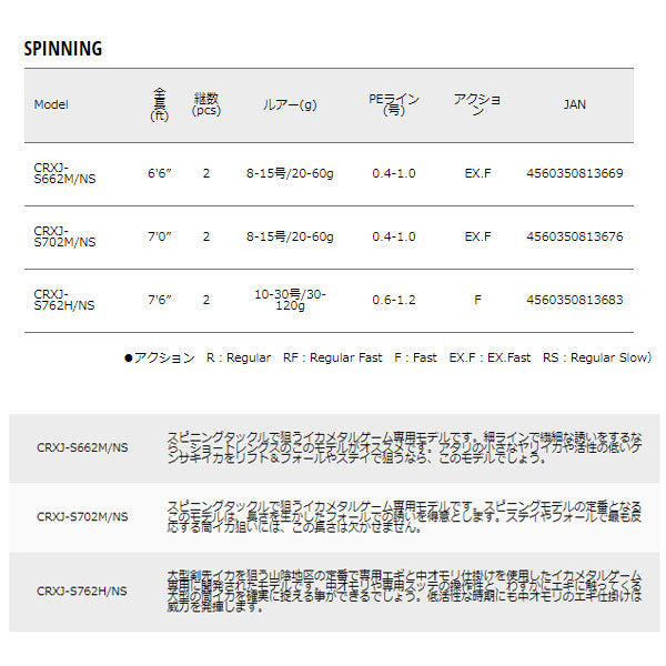 クロステージ イカメタル（鉛スッテ）SPINNING